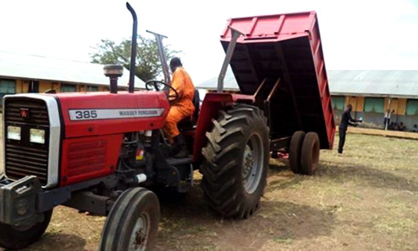 massey ferguson tractors with trolley customer ghana